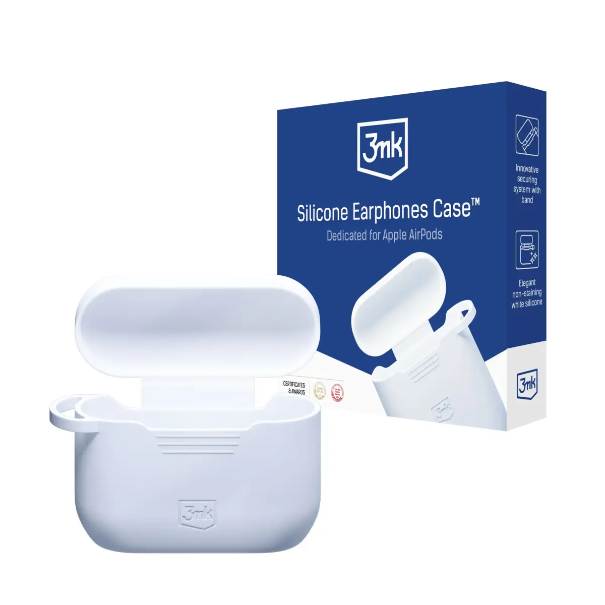 Accessories - Apple AirPods 4 - 3mk Silicone AirPods Case White