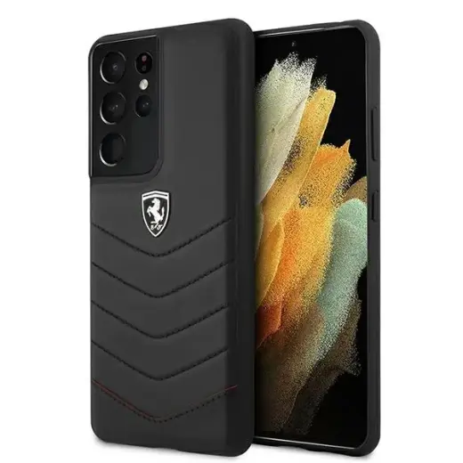 Ferrari FEHQUHCS21LBK S21 Ultra G998 czarny|black hardcase Off Track Quilted