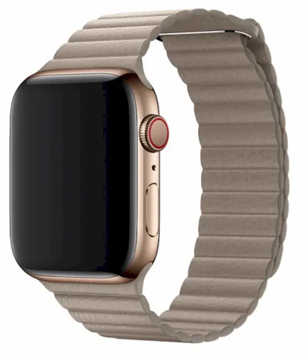 Devia Elegant Leather Loop Siksniņa Pulkstenim Apple Watch 38 | 40 mm Smilšu