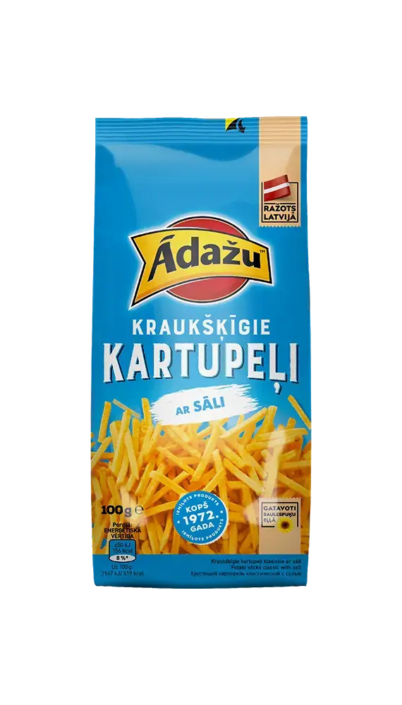 Čipsi ĀDAŽU Salmiņi, 100g