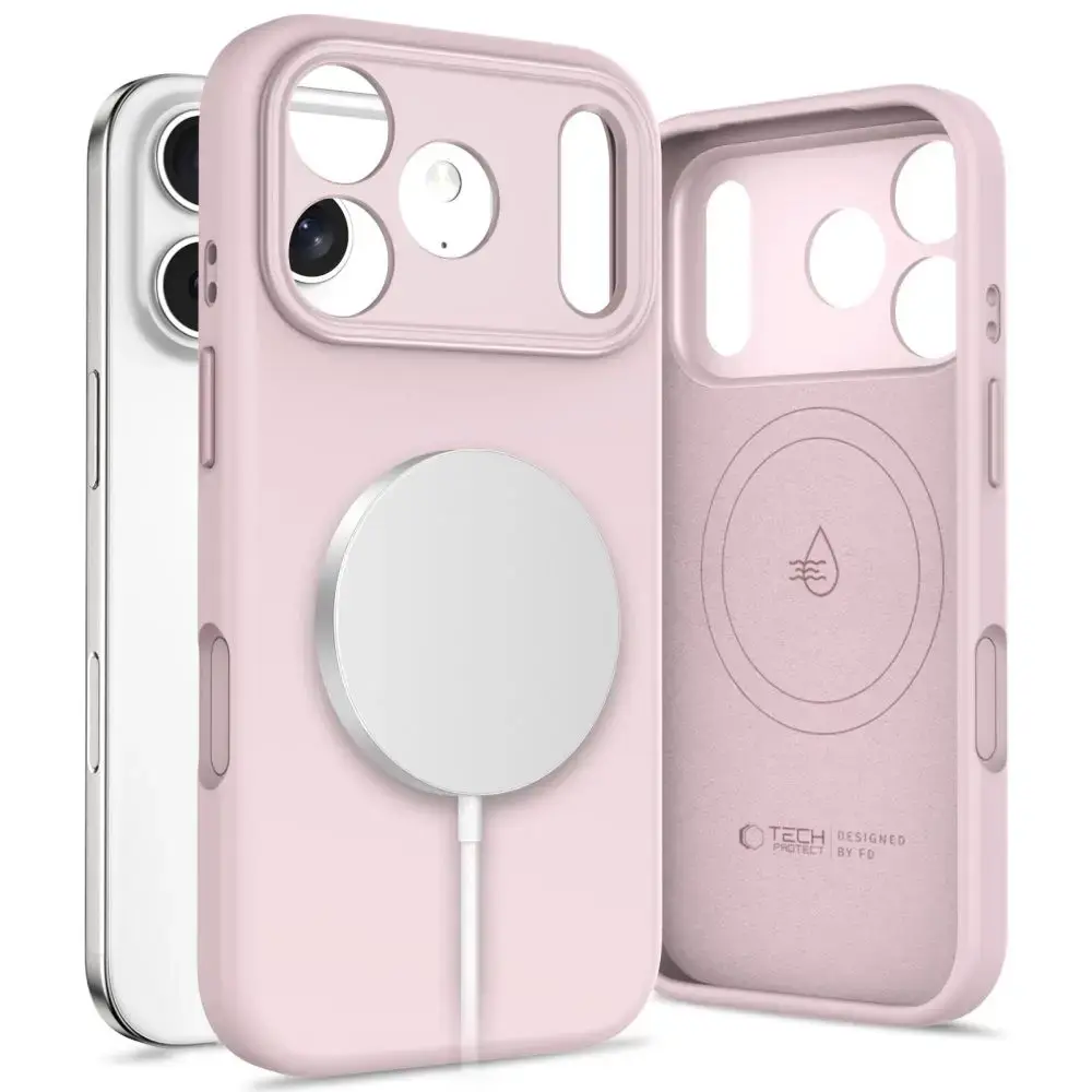 TECH-PROTECT Uniq maciņš telefonam ar MagSafe atbalstu Apple iPhone 17 Pro Max rozā