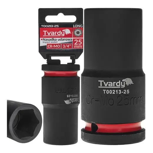 Sügav löökpadrun 3/4" 6PT 25mm CR-MO