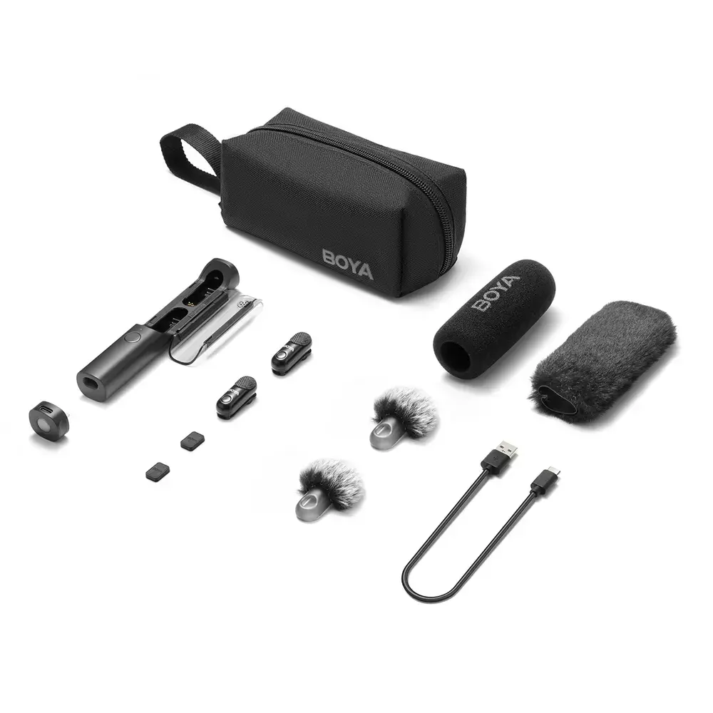 Mikrofon BOYA MAGIC-05 bezprzewodowy 2.4GHz USB-C - czarny