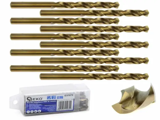 HSS spiralinis grąžtas metalui su kobaltu 7,5 mm