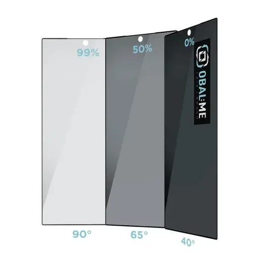 OBAL:ME Privacy 5D tempered glass for phone Samsung Galaxy S24 Ultra black (privacy effect)