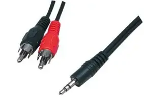 GOOBAY Vads 2xRCA-3.5mm stereo kontaktdakšiņa
