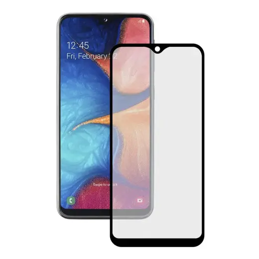 Goodbuy aizsargstikls pilnam ekrānam telefonam Samsung Galaxy A20E melns