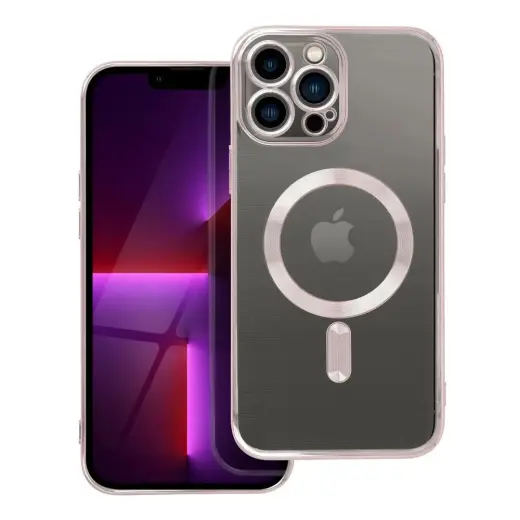 Electro Mag phone case with MagSafe support for iPhone 13 Pro Max pink
