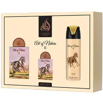 Lattafa Perfumes Art Of Nature II Gift Set EDP, Deospray 200 ml and EDP 20 ml 100ml