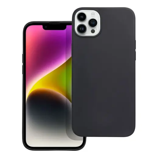Matt telefono dėklas iPhone 14 Plus juodas