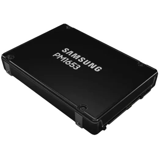 SAMSUNG PM1653 1.92TB Enterprise SSD, 2.5” 7mm, SAS 24Gb/s, Read/Write: 4300 / 3800 MB/s, Random Read/Write IOPS 800K/135K
