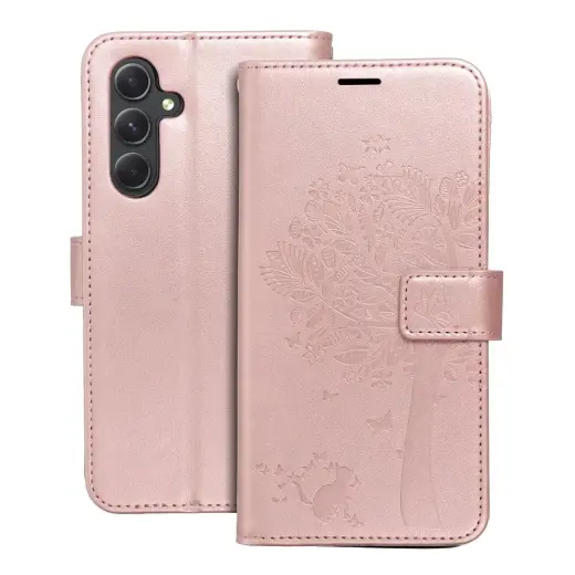 MEZZO tree raamatutüüpi telefoni ümbris Samsung Galaxy A54 5G (A546) roosa
