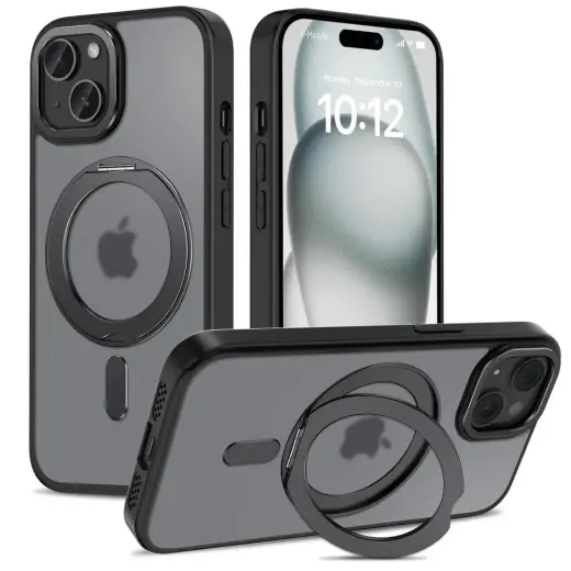 TECH-PROTECT MAGSAFE MAGRING IPHONE 15 МАТОВЫЙ ЧЕРНЫЙ