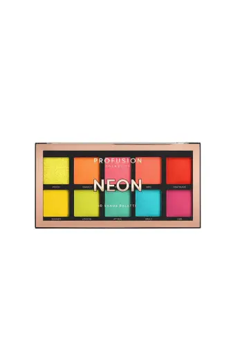 Profusion Cosmetics, Neon, Eyeshadow Palette, 10 Shades, 103 g