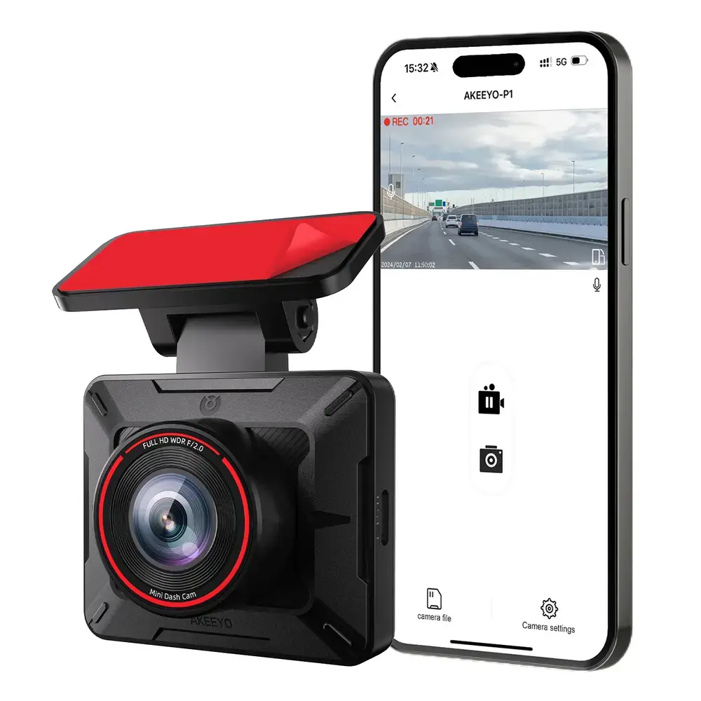 AKEEYO P1 car camera video recorder FullHD 30fps - black