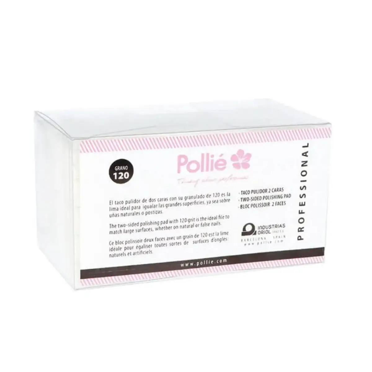 EUROSTIL Mini Hair Blocks 2-Sided White Box 50pcs