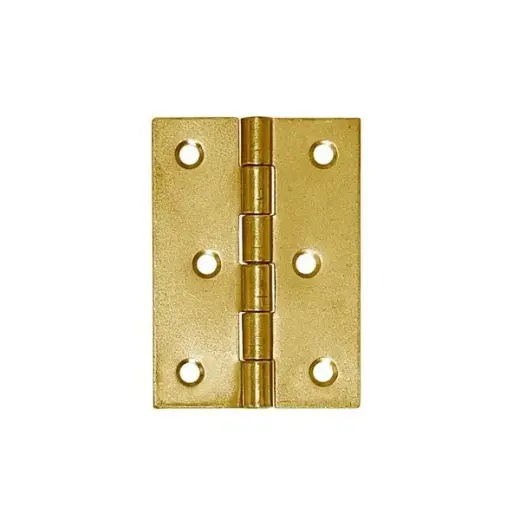Hinge ZS 40x40x1.0 mm steel, brass-plated