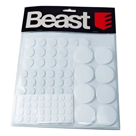 Furniture felt pad set white 125pcs.