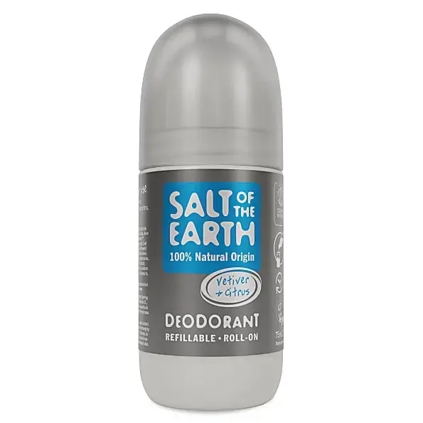 Salt of the Earth Refillable Roll-on Deodorant - Vetiver & Citrus