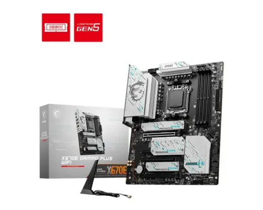 MSI Mainboard X670E GAMING PLUS WIFI - ATX - Socket AM5 - AMD X670