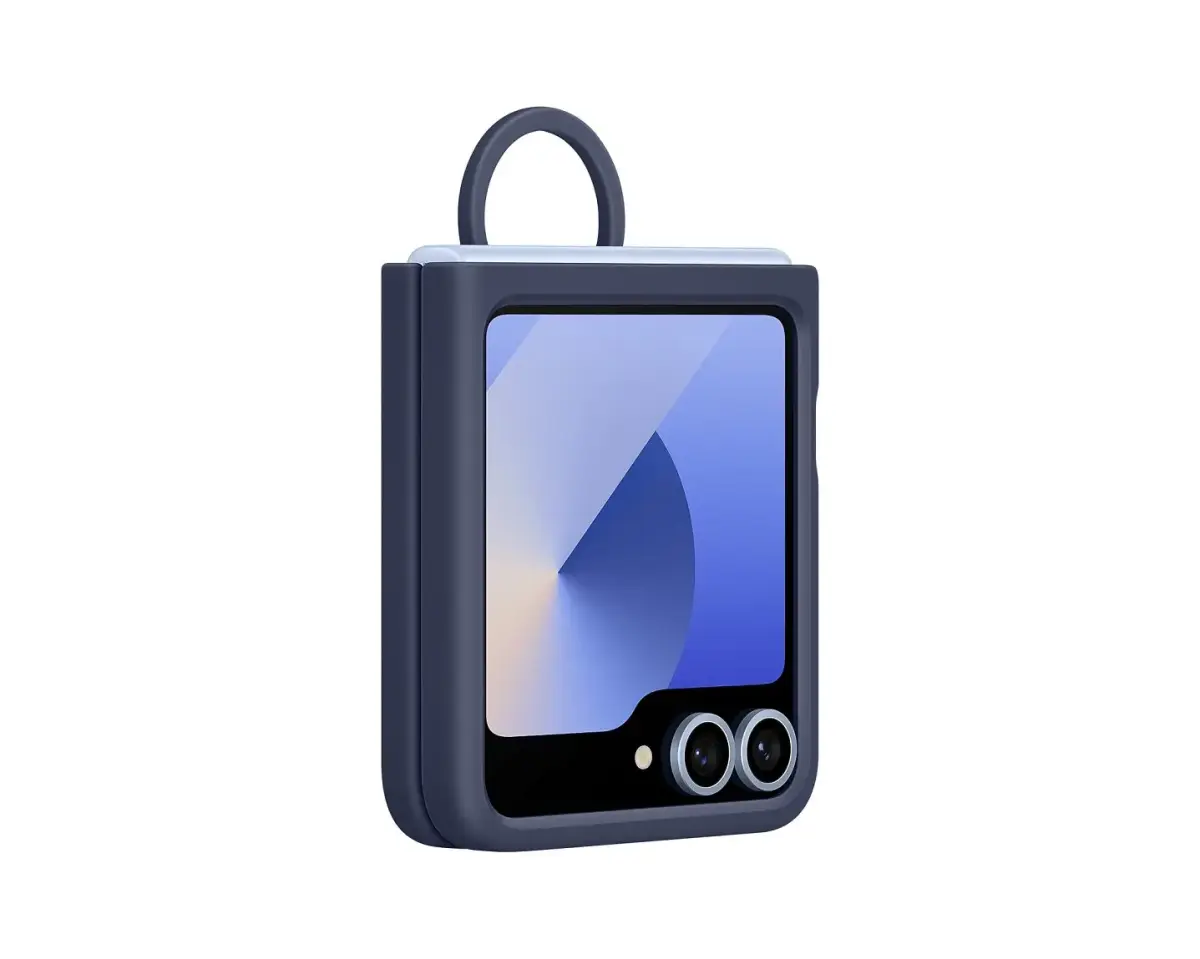 EF-PF741TNE Samsung Silicone Cover with Ring for Galaxy Z Flip 6/7 FE Navy (Damaged Package)