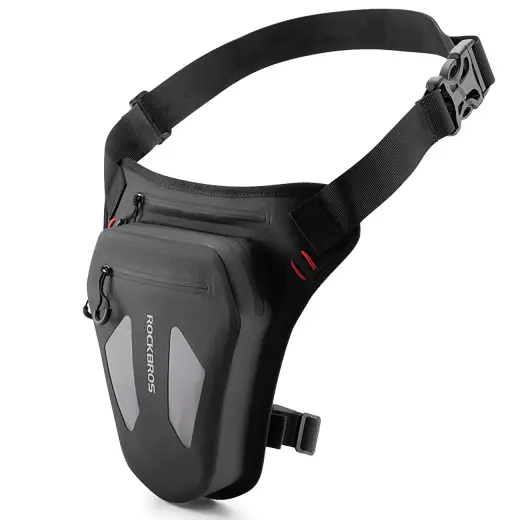 Rockbros Motorcycle Bag for Leg, Thigh, Waist, Shoulder - Black