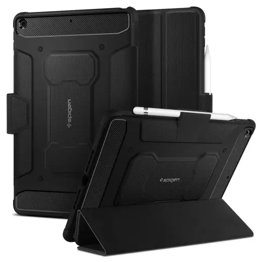 Spigen Rugged Armor Pro Case for iPad 10.2'' 2019 | 2020 | 2021 - Black