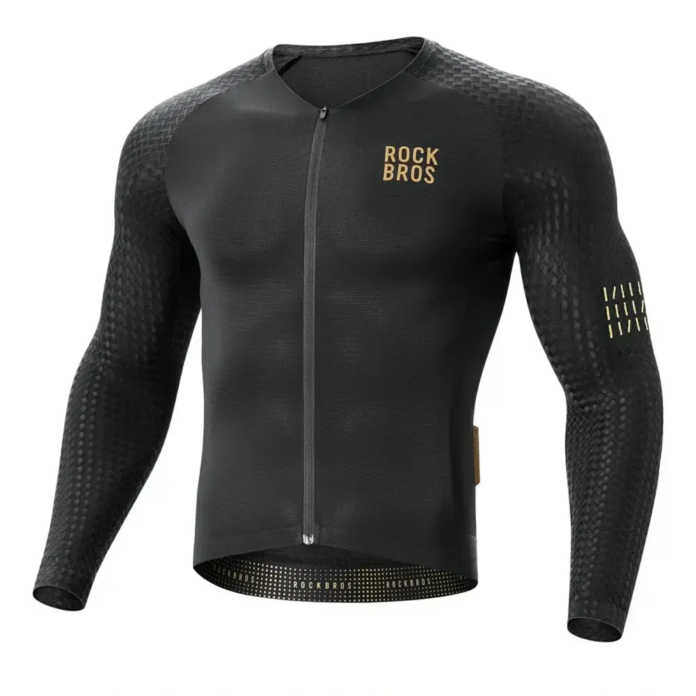 Rockbros YDCX008 Diamond Long Sleeve Cycling Jersey Size XS - Black