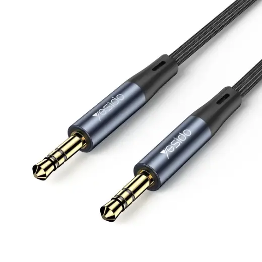 YESIDO AUDIO CABLE YAU39 3,5mm AUX MALE/3,5mm AUX MALE 1M BLACK