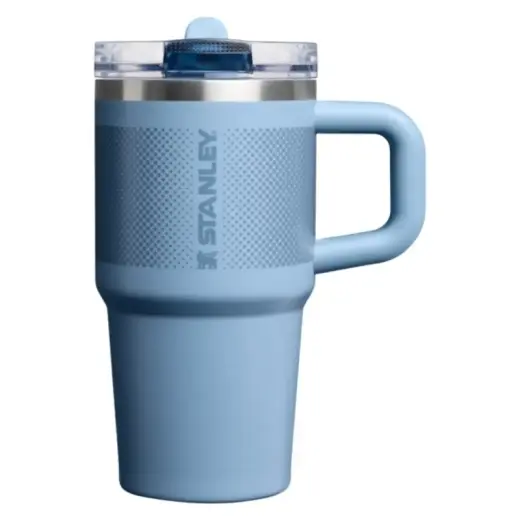 Термокружка с трубочкой The Quencher ProTour Flip Straw Tumbler 0.59L сине-фиолетового цвета