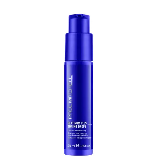Paul Mitchell Platinum Plus Purple Toning Drops  Custom Blonde Toning  for Medium to Dark Blonde and Highlighted Hair  0.85 Fl. Oz