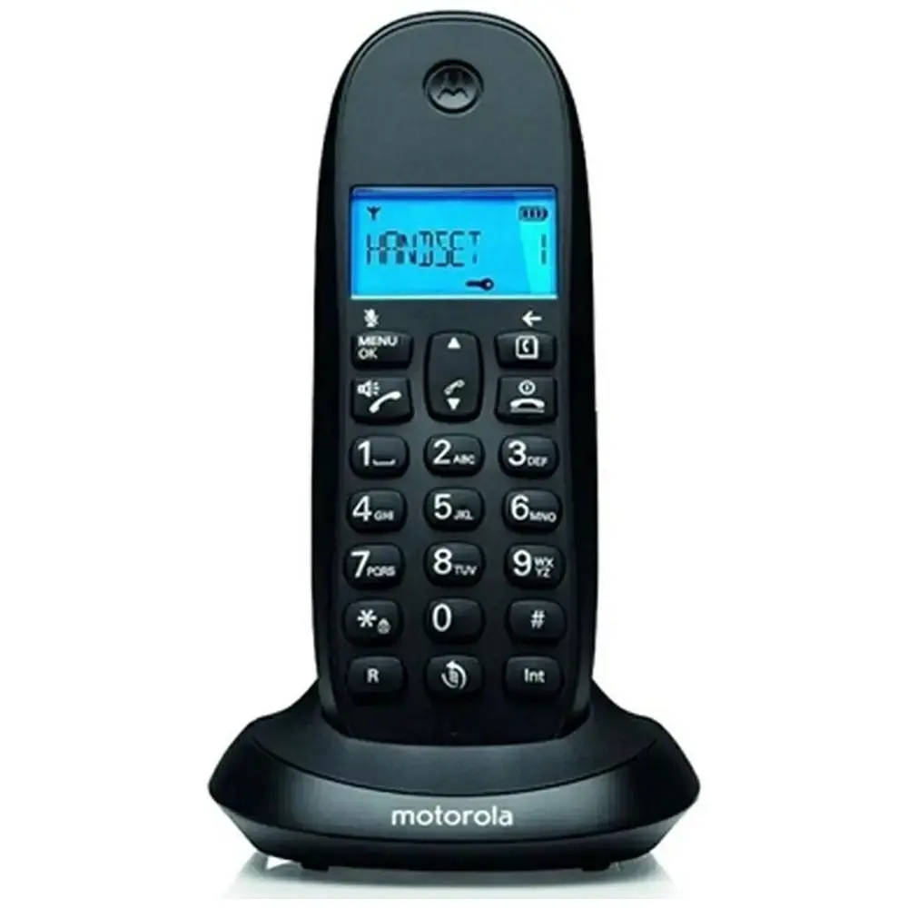 Cordless landline phone Motorola C1001CB+ black