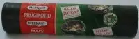 Trash bags 250l, gray, 100x125cm, LDPE, 45mic., 5 pcs 621g