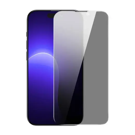 Baseus Crystal Tempered Glass Dust-proof with Privacy Filter 0.3mm for iPhone 14 Pro Max (1pc)