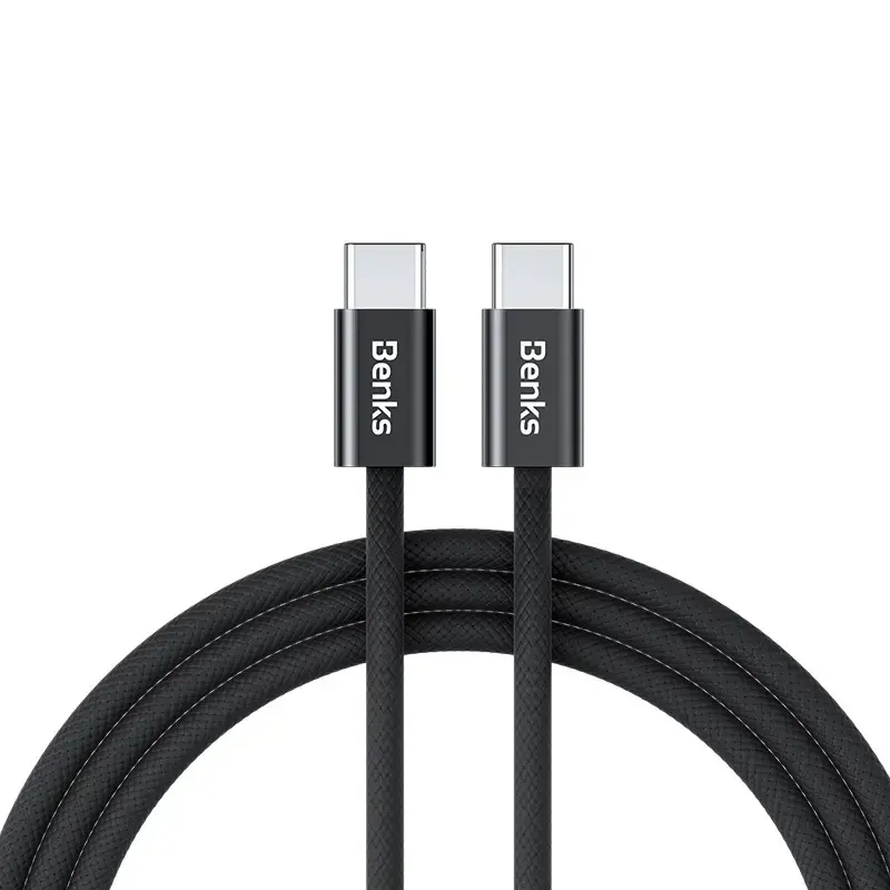 BenksCable D46 - Type C to Type C - PD 60W 3A 1 metre black