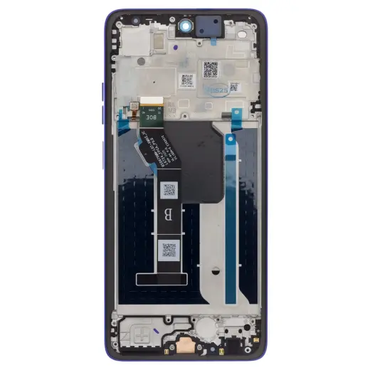 Motorola G56 LCD Display + Touch Unit + Front Cover Dazzling Blue (Service Pack)