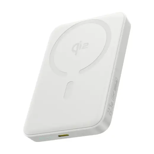 Baseus EnerFill FM12 Qi2 ārējais akumulators (powerbank) | 10 000 mAh | 22.5W | USB-C, MagSafe | balts