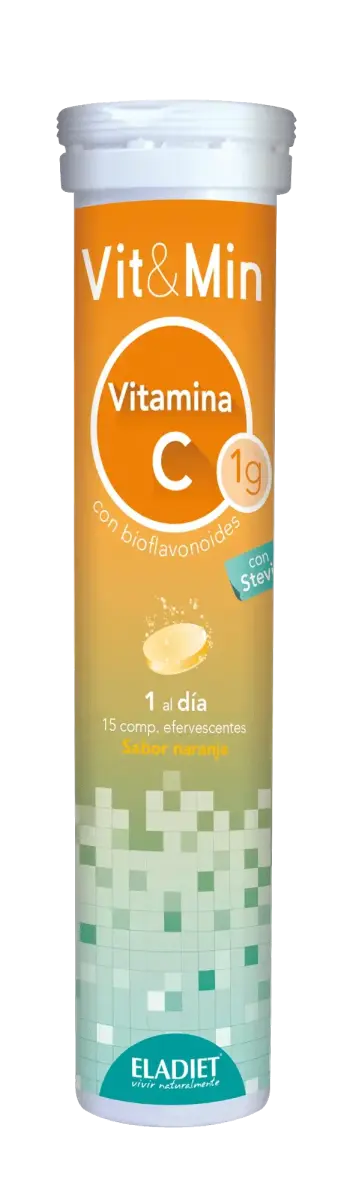 Eladiet Vit y Min Vitamina C 15 Comp Efervescentes