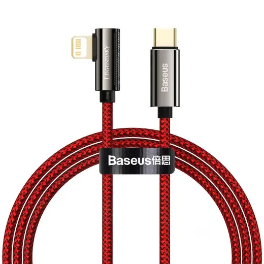 Cable USB-C to Lightning Baseus Legend Series, PD, 20W, 1m (red)