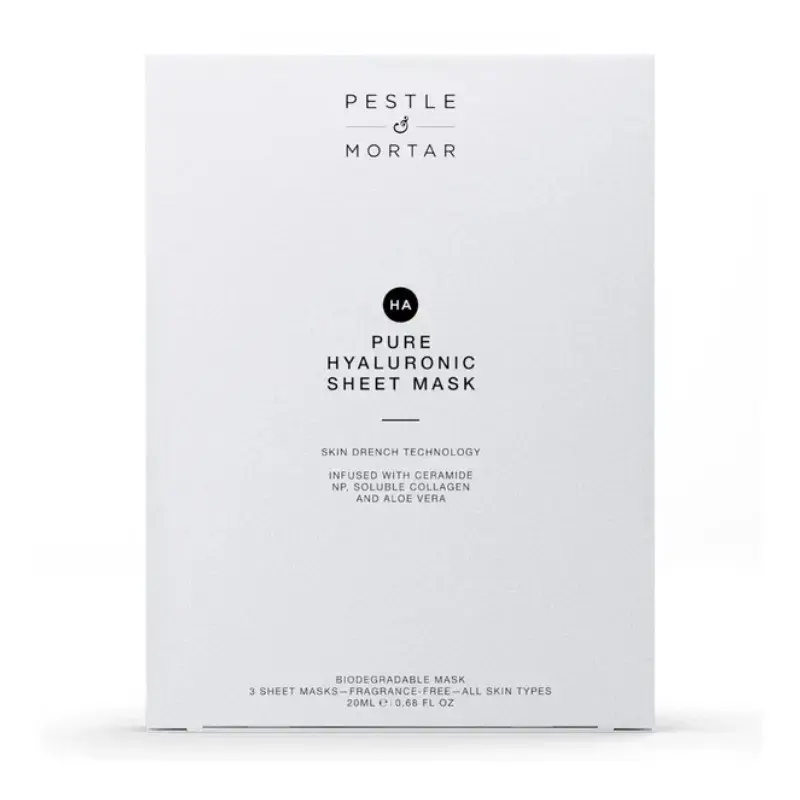 Pestle & Mortar Pure Hyaluronic X3 Sheet Masks