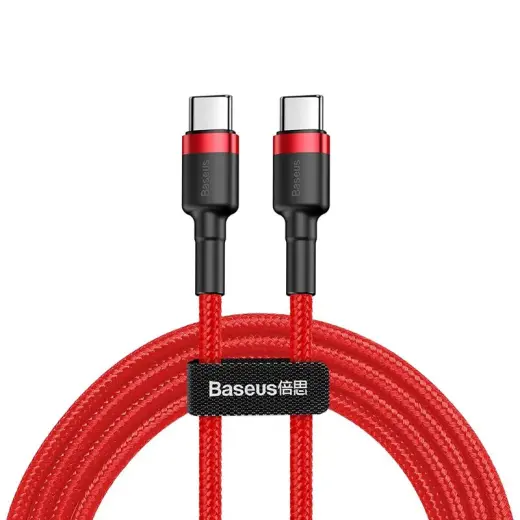 Baseus data transfer and charging cable | USB-C | 60W | 1m | red