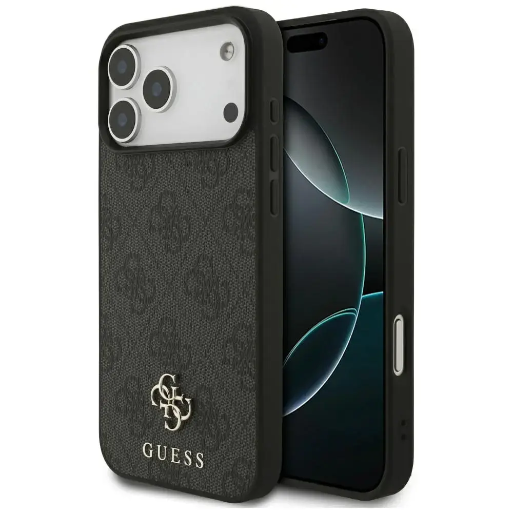 Guess 4G Small Classic Logo MagSafe case for iPhone 17 Pro Max black