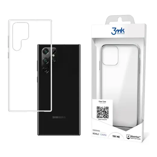 3mk Clear phone case for Samsung Galaxy S22 Ultra (S908) transparent