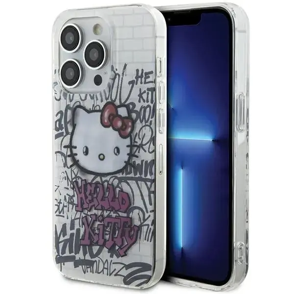 Hello Kitty IML Kitty On Bricks Graffiti case for iPhone 13 Pro | 13 - white