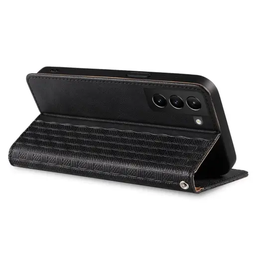 Magnet Strap knyginio tipo telefono dėklas Samsung Galaxy S22+ (S906) juodas