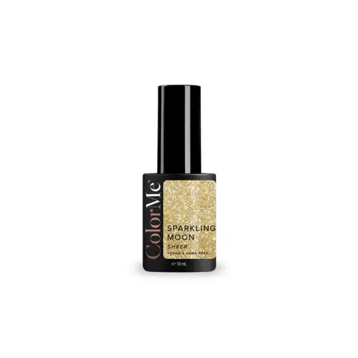 ColorMe Cosmetics, Sparkling Moon, Sheer, Semi-Permanent Nail Polish, Transparent, 10 ml