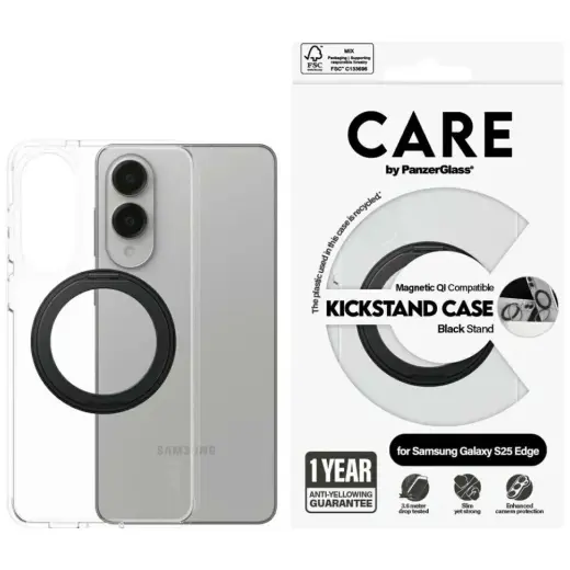 PanzerGlass чехол для телефона для Samsung Galaxy S25 Edge прозрачный