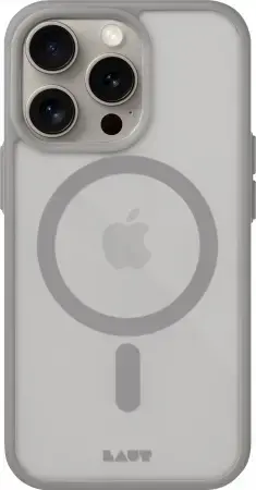 LAUT Huex Protect case with MagSafe for iPhone 15 Pro Max - gray