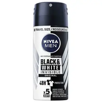 Nivea Invisible For Black & White Antiperspirant for Men in Spray 100ml
