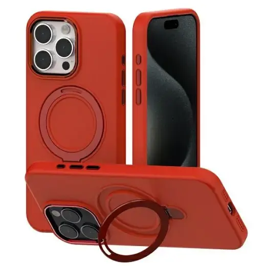 Mercury MagSafe Stand Silicone iPhone 15 Plus | 14 Plus 6,7" czerwony |red